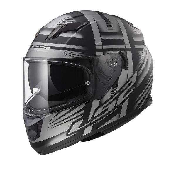 Full Face LS2 Stream Evo Bang Black Matt Titanium FF320 Full Face LS2 Stream Evo Bang Black Matt Titanium FF320