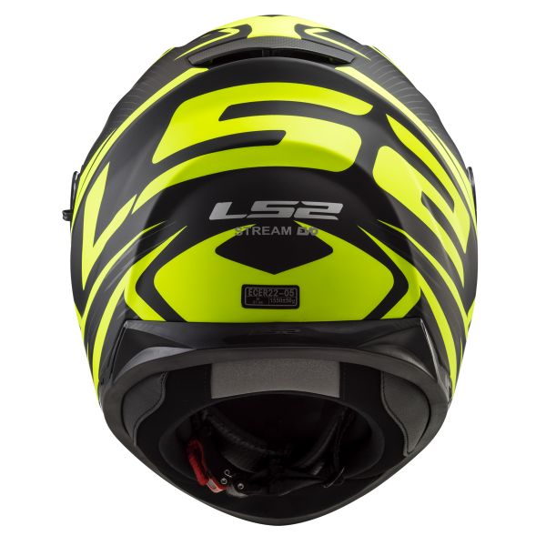 LS2 Stream Evo Jink Matt Black H-V Yellow FF320
