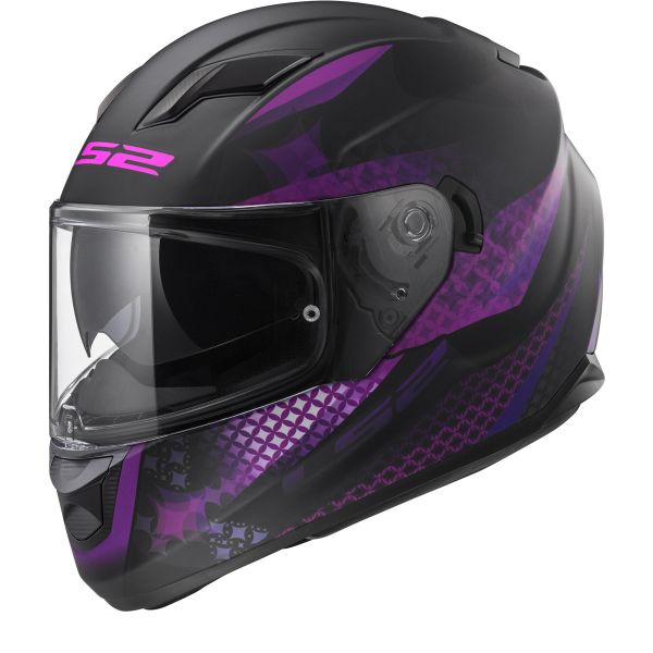 Full Face LS2 Stream Evo Lux Matt Black Pink FF320