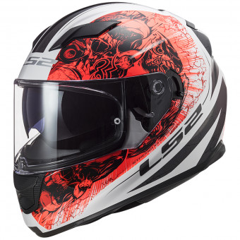 Full Face LS2 Stream Evo Throne White Orange FF320