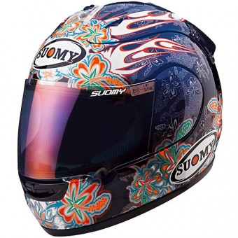 Full Face Suomy Extreme Flowers Blue Black KSSEF6