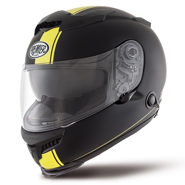 Full Face Premier Touran DSY Matt Black Yello