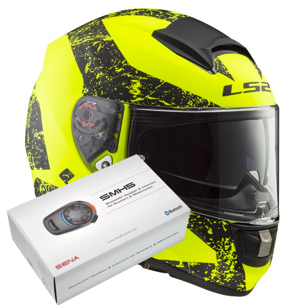 Full Face LS2 Vector Sign Matt H-V Yellow Black FF397