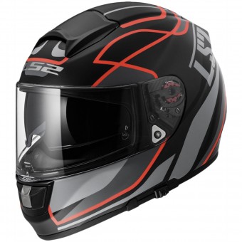 Full Face LS2 Vector Vantage Matt Black Red FF397