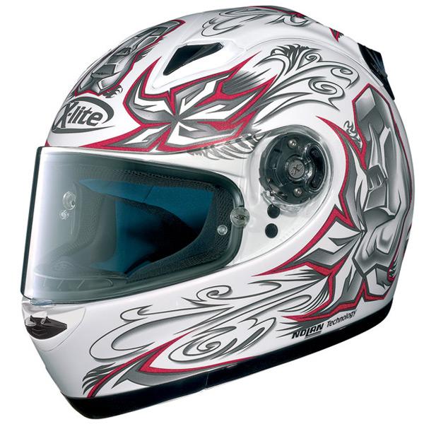Full Face X-lite X-801 RR Mask White Red Grey N�51