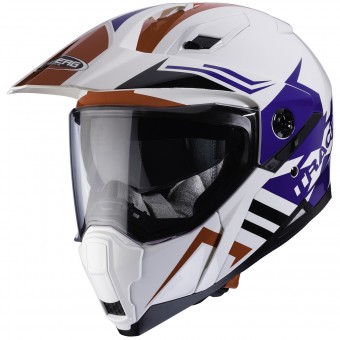 Full Face Caberg Xtrace Lux White Red Blue