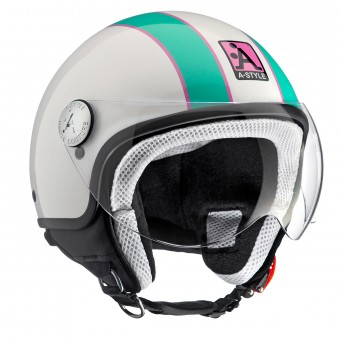 Open Face Astyle A-Style White Green