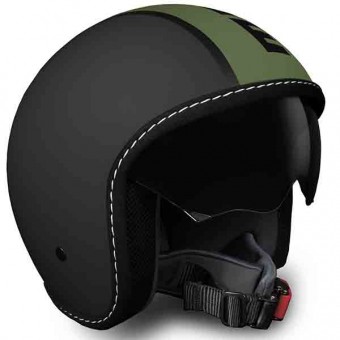Open Face Momo Design Blade Black Matt Green