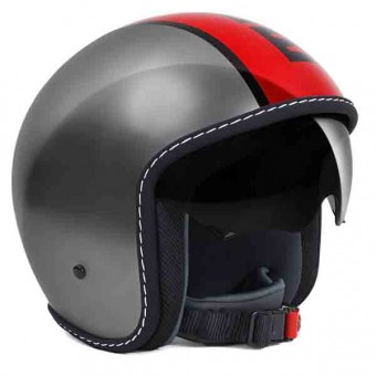 Open Face Momo Design Blade Grey Red