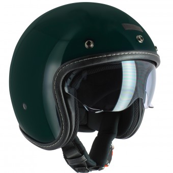 Casque Open Face UBIKE Challenge English Green Casque Open Face UBIKE Challenge English Green