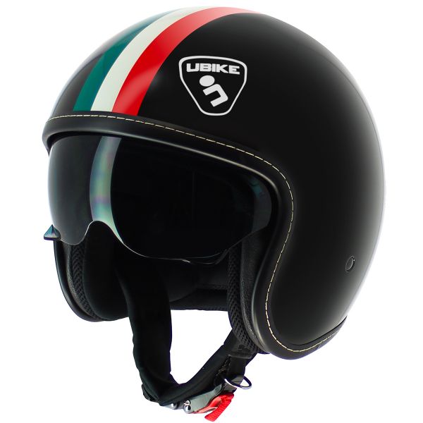 Open Face UBIKE Challenge Glossy Black Italy