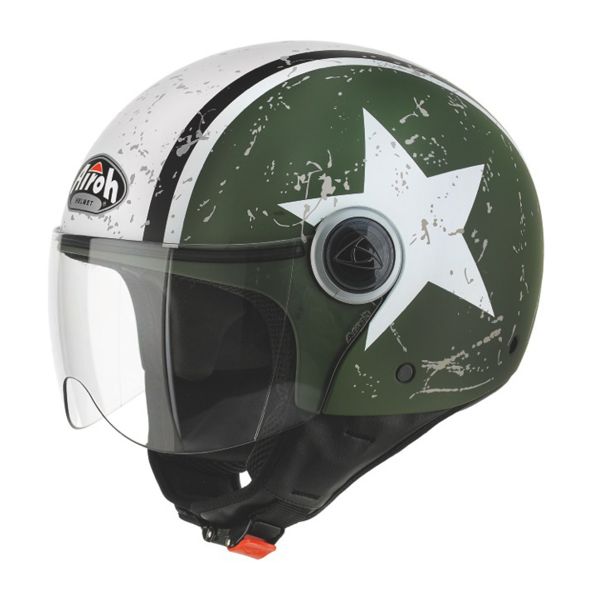 Open Face Airoh Compact Shield Khaki Mat