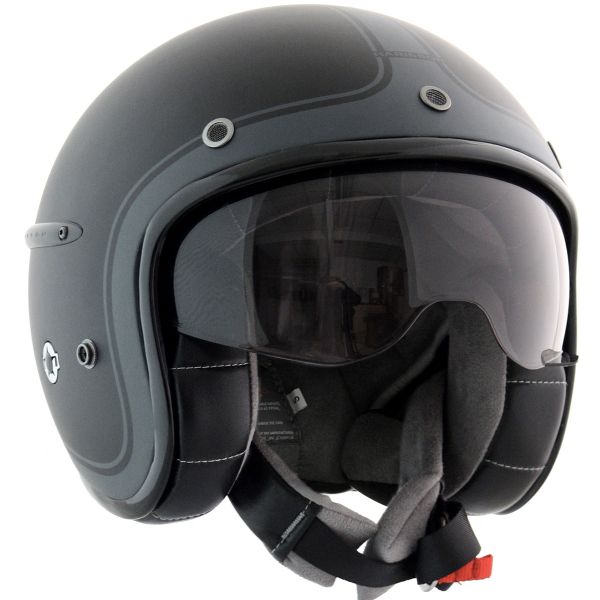 Open Face HARISSON Corsair Matt Black Charcoal