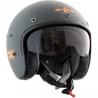 Open Face HARISSON Corsair Star Deco Grey Mat Orange