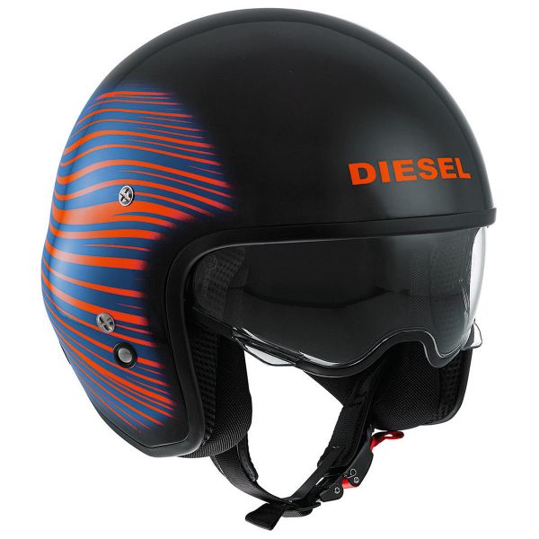Open Face Diesel Hi-Jack HJ 1 Black Red Blue