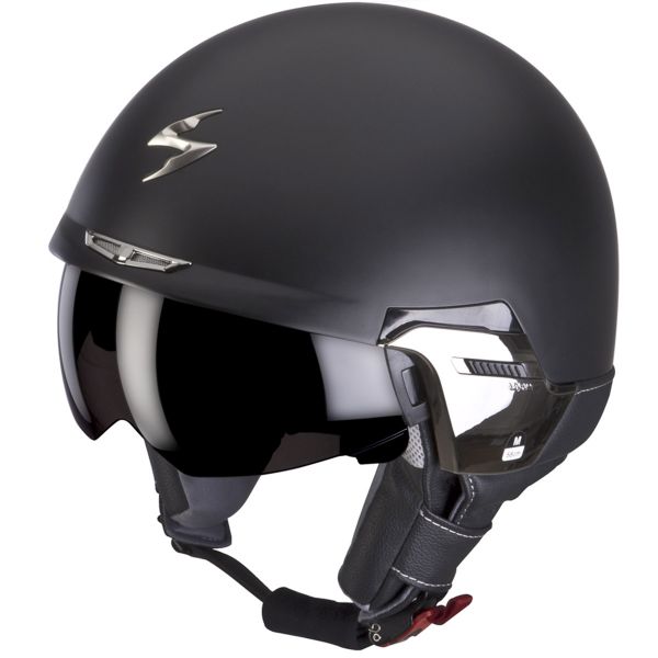 Open Face Scorpion Exo 100 Padova Matt Black Black