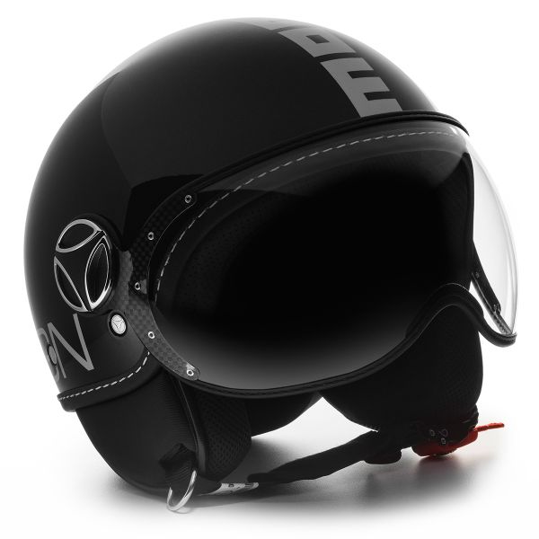 Open Face Momo Design FGTR Classic Black Brillant Metal Open Face Momo Design FGTR Classic Black Brillant Metal