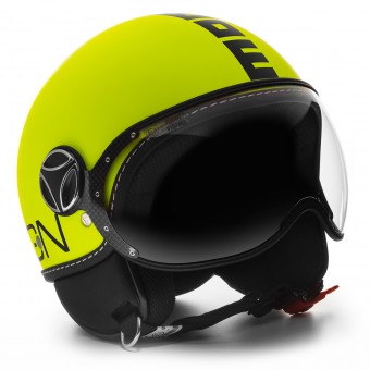 Open Face Momo Design FGTR Fluo Yellow