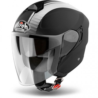Open Face Airoh Hunter Simple Black Matt