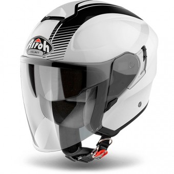 Open Face Airoh Hunter Simple White