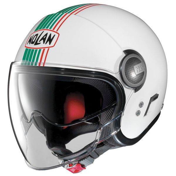 Open Face Nolan N21 Visor Joie De Vivre Metal White ITA 43