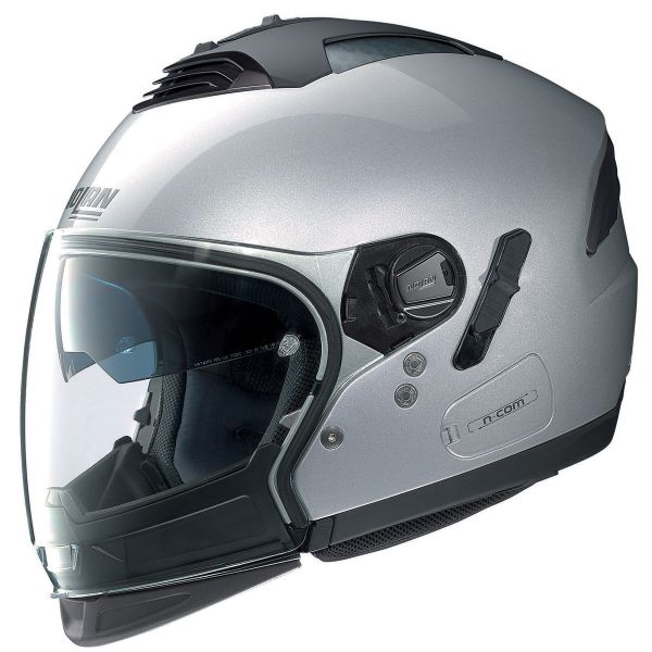 Open Face Nolan N43E Air Classic N-Com Silver 1