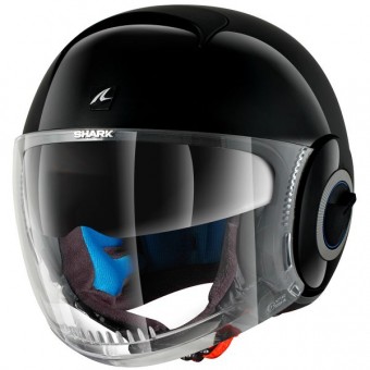 Casque Open Face Shark Nano Blank BLK Casque Open Face Shark Nano Blank BLK