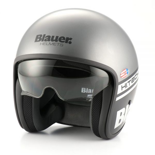 Open Face Blauer Pilot 1.1 Matt Grey Black