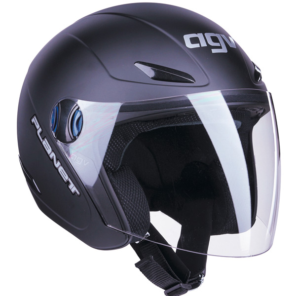 Open Face AGV Planet Black Mat