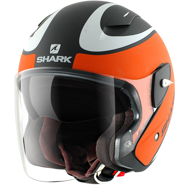 Motorcycle Helmet Shark RSJ-ST Fast Line Mat KOW