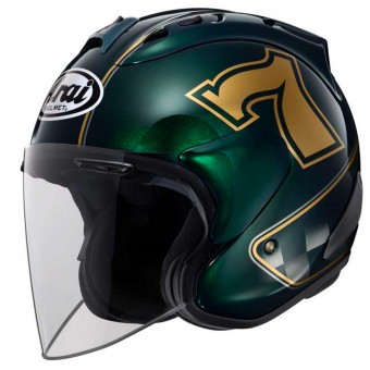 Open Face Arai SZ-RAM X Cafe Racer Green