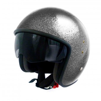 Casque Open Face Up Smart Glitter Black Casque Open Face Up Smart Glitter Black