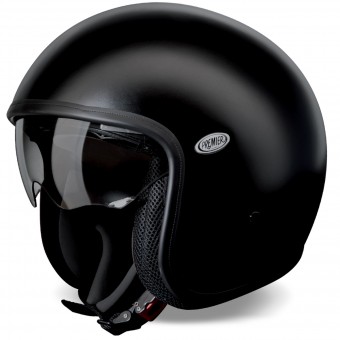 Casque Open Face Premier Vintage Matt Black U9 BM Casque Open Face Premier Vintage Matt Black U9 BM