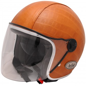 Casque Open Face Baruffaldi Zeon Vintage 2.0 Crocco Camel Black Interior Casque Open Face Baruffaldi Zeon Vintage 2.0 Crocco Camel Black Interior