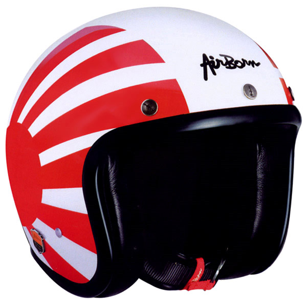 Open Face Airborn AB 40 Red White