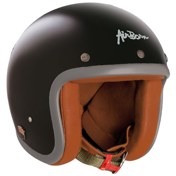 Motorcycle Helmet Airborn AB 10 Black - Grey - Brown