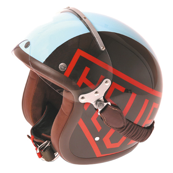 Motorcycle Helmet Airborn ABH2 Tag Heuer Vintage Chocolate