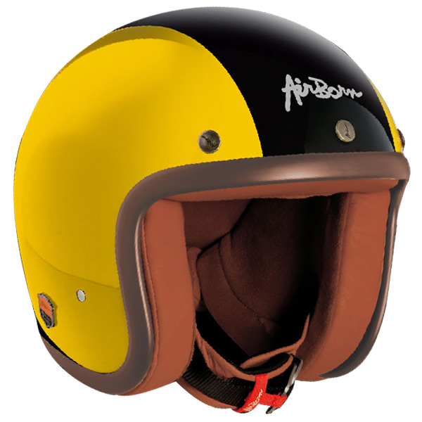 Motorcycle Helmet Airborn AB 5 Yellow - Black