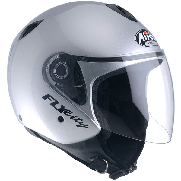 Motorcycle Helmet Airoh Fly City Grey Metal FYG