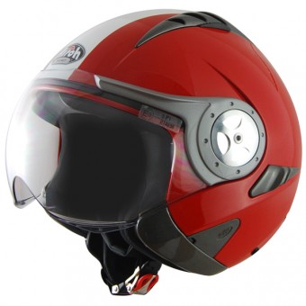 Open Face Airoh TR1 Jet  Red White