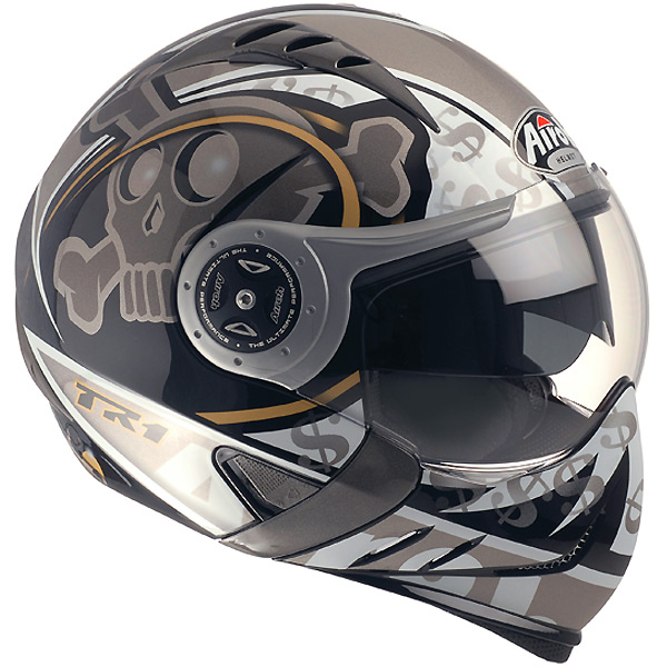 Flip Up Airoh TR1 Deco Crazy Grey TR8CG