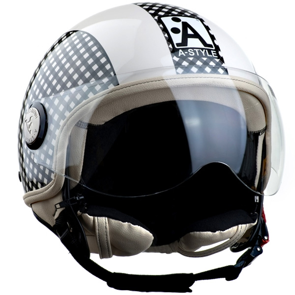 Motorcycle Helmet Astyle Chic Vichy Black C310