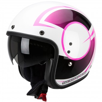 Casque Open Face Scorpion Belfast Citurban Pearl White Pink Casque Open Face Scorpion Belfast Citurban Pearl White Pink