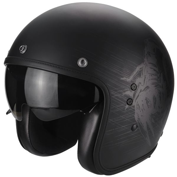 Open Face Scorpion Belfast Sting Matt Black