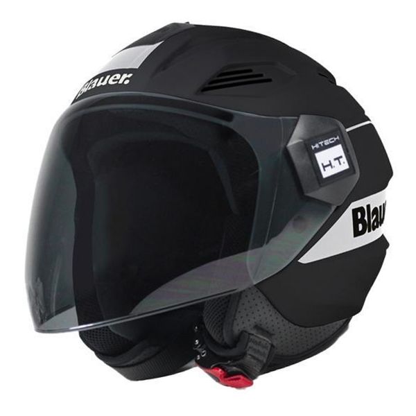 Open Face Blauer Bratt Black White Matt Open Face Blauer Bratt Black White Matt