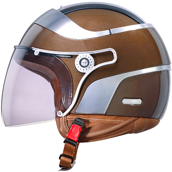 Open Face Caberg Uno Jet Chocolate Metal