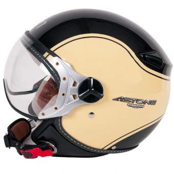 Casque Open Face Astone KSR Capone Black Casque Open Face Astone KSR Capone Black