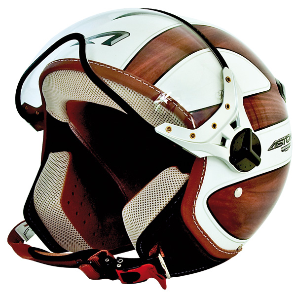 Motorcycle Helmet Astone KSR Riviera Bois White