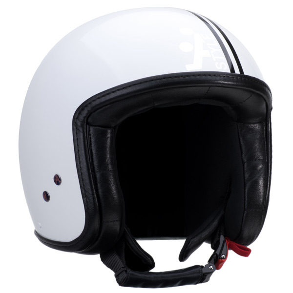 Motorcycle Helmet Astyle Jet White Black