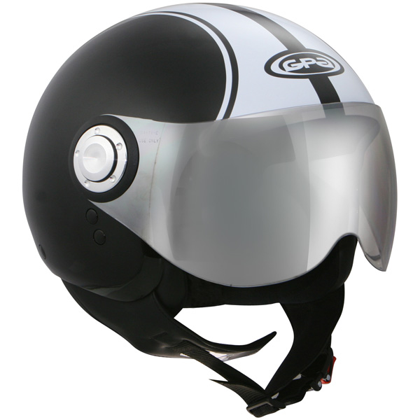 Motorcycle Helmet GPA District Black Brillant